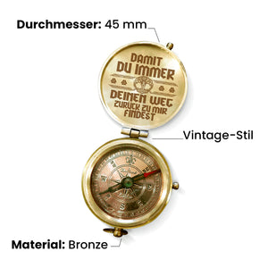Personalisierter Gravierter Kompass - An Meinen Wikinger Mann - Degpb26001
