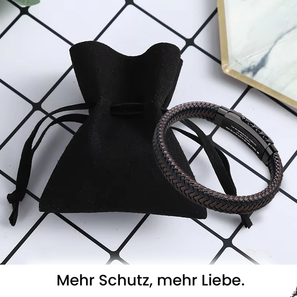 Schatzbeutel für Braunes Geflochtenes Lederarmband - Degqd18001