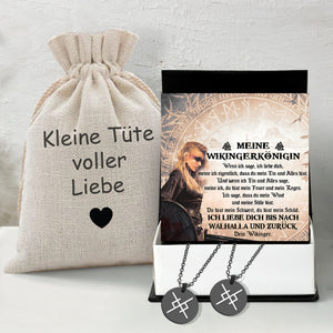 Stärke-Runenketten Ewige Liebe Für Paare - Wikinger - Meine Wikingerkönigin - Ich Liebe Dich - Degawi13001