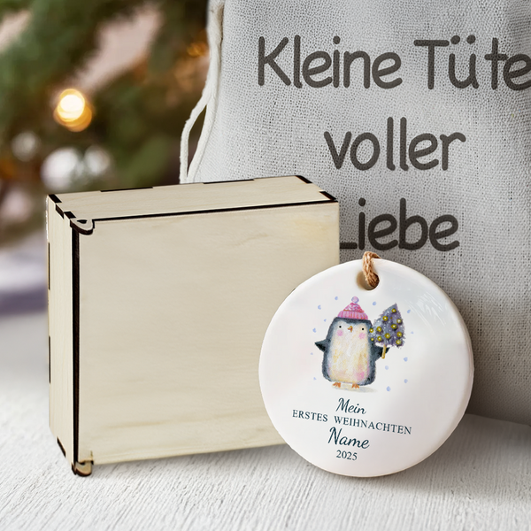 Personalisierte Weihnachtsornament - Familie - An Meine Tochter - Erstes Weihnachten - Degapa17001