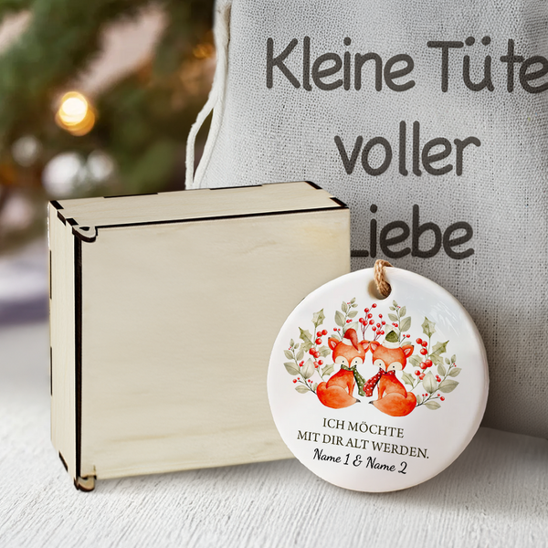Personalisierte Weihnachtsornament - Familie - An Meinen Liebsten - Ich Möchte Mit Dir Alt Werden - Degapa26009