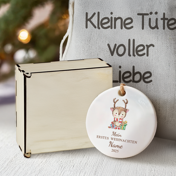 Personalisierte Weihnachtsornament - Familie - An Meinen Sohn - Erstes Weihnachten - Degapa16001