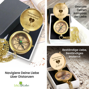 Personalisierter Kompass - Für Mann Frau Seelenverwandten - Degpb26043