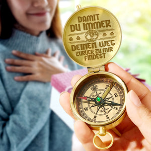 Personalisierter Gravierter Kompass - An Meinen Wikinger Mann - Degpb26001