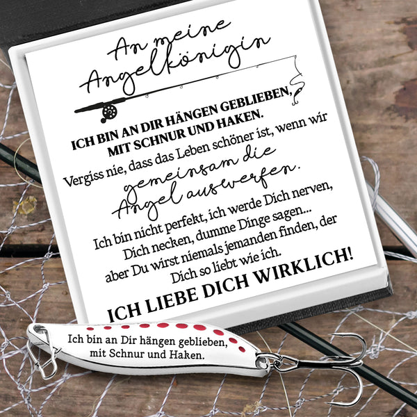 Personalisierter Angeln Löffel Köder - An Meine Angelkönigin - Ich Liebe Dich Wirklich - Degfaa13004