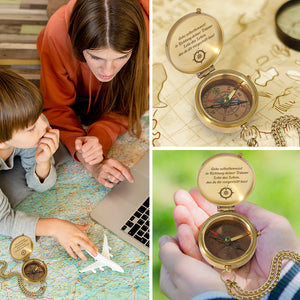 Personalisierter Kompass - Familie - Für Sohn Tochter Enkelin Enkel - Degpb16005