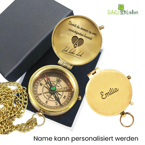 Personalisierter Kompass - Für Mann Frau Seelenverwandten - Degpb26043
