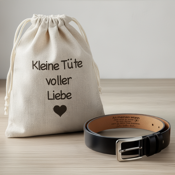 Geheimer Botschaft Herren Gürtel - Familie - An Meinen Mann - Jetzt Wirst Du Immer An Mich Denken - Degar26003