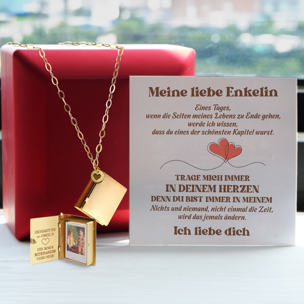 Erbstück Medaillon-Halskette - Familie - An Meine Liebe Enkelin - Du Bist Immer In Meinem - Degnha23001