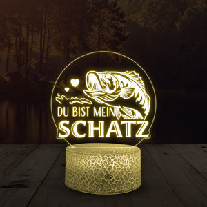 3D Led-Licht - Angeln - An Meinen Mann - Du bist mein Schatz - Deglca26011