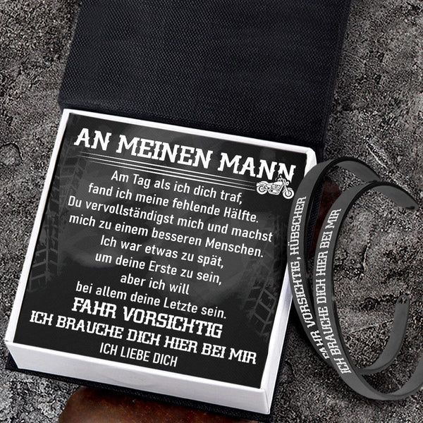 Biker Armbänder - Biker - An Meinen Mann - Am Tag Als Ich Dich Traf, Fand Ich Meine Fehlende Hälfte. - Degbt26008