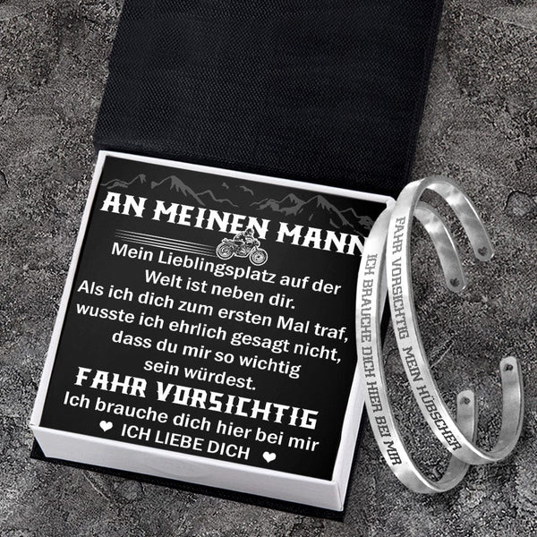 Biker Armbänder - Biker - An Meinen Mann - Ich Brauche Dich Hier Bei Mir - Degbt26009