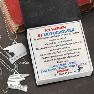Helm-Halskette - Biker - An Meinen #1 Motocrosser - Wie Viel Du Mir Bedeutest - Degnmd12001