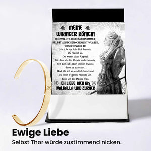 Armring - Wikinger - An Meine Wikinger Königin - Ich Liebe Dich Bis Walhalla Und Zurück - Degawk13001