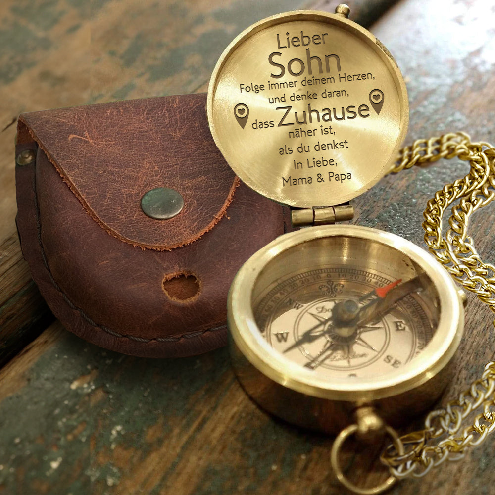 Personalisiert Kompass - Reise - Sohn - Als Du Denkst - Degpb16013