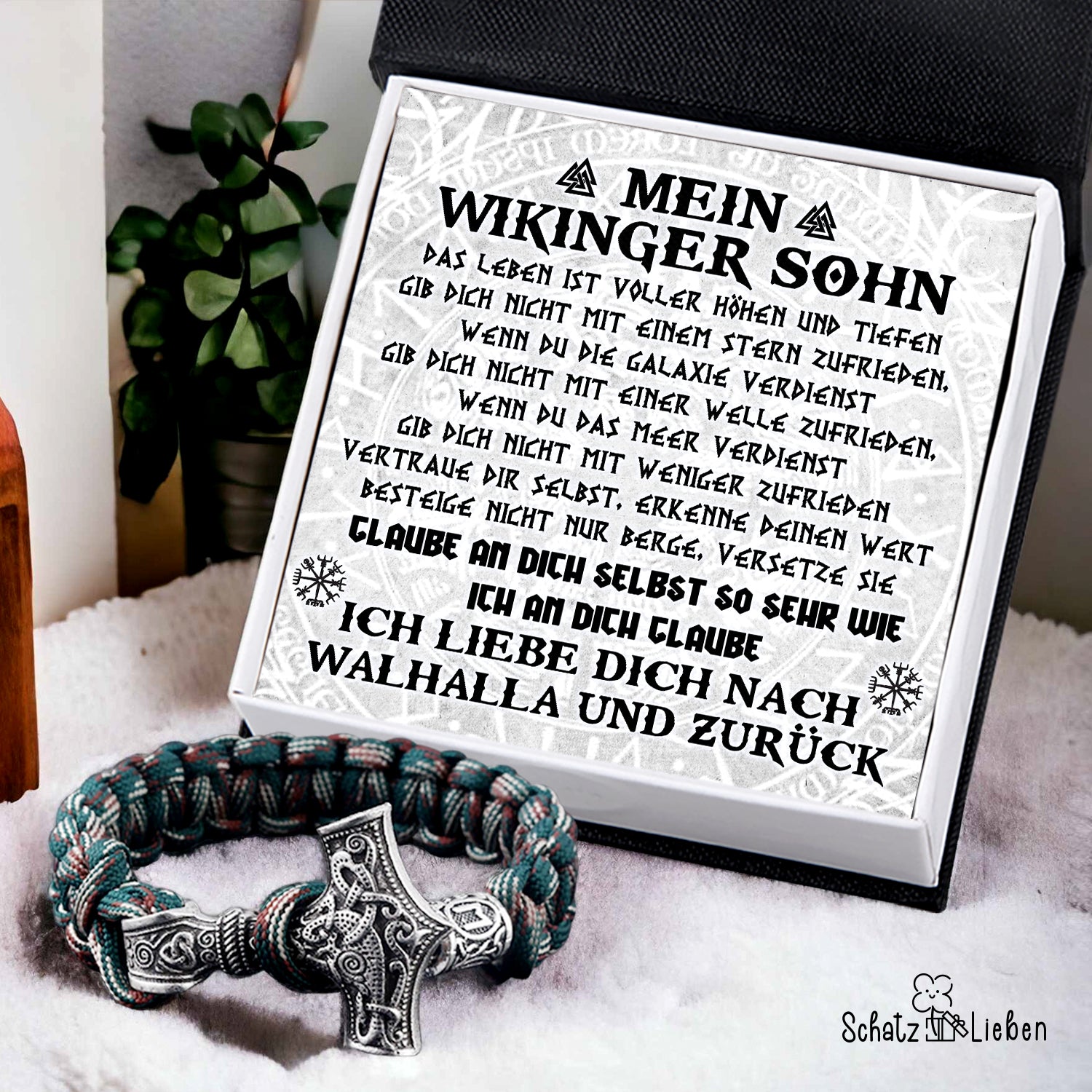 Wikinger Thors Hammer Armband - Wikinger - An Mein Wikinger Sohn - Besteige Nicht Nur Berge, Versetze Sie - Degbo16004