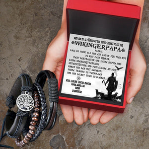 Wikinger Yggdrasil Armband - Wikinger - An Meinen Wikingerpapa - Danke, Dass Du Mehr Als Nur Ein Vater Für Mich Bist - Degbag18004