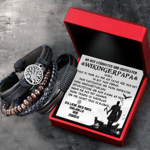 Wikinger Yggdrasil Armband - Wikinger - An Meinen Wikingerpapa - Danke, Dass Du Mehr Als Nur Ein Vater Für Mich Bist - Degbag18004