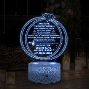 3D Led-Licht - Angeln - An Meine Zukünftige Ehefrau - Du Bist Der Größte Fang - Deglca25001
