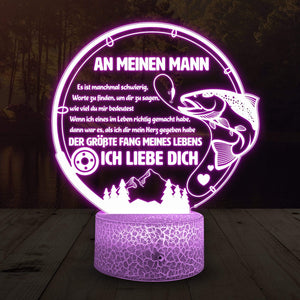 3D Led-Licht - Angeln - An Meinen Mann - Ich Liebe Dich - Deglca26008