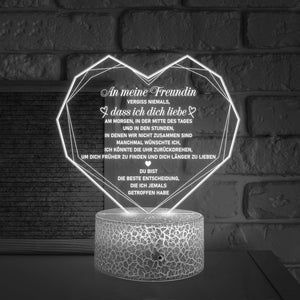 3D Led-Licht - Familie - An Meine Freundin - Vergiss Niemals, Dass Ich Dich Liebe - Deglca13001