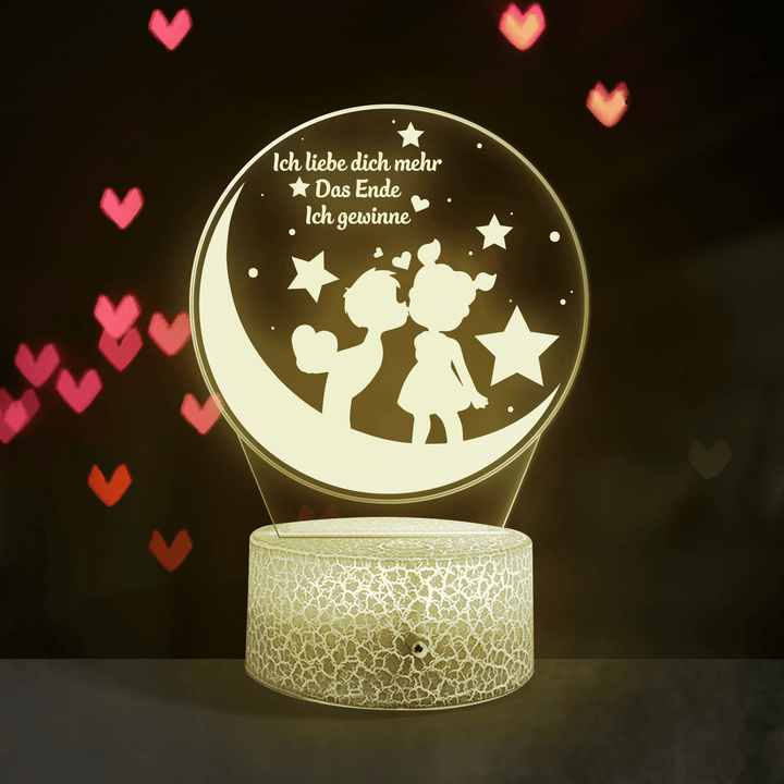 3D Led-Licht - Familie - An Meinen Freund - Ich Liebe Dich Mehr - Deglca12002