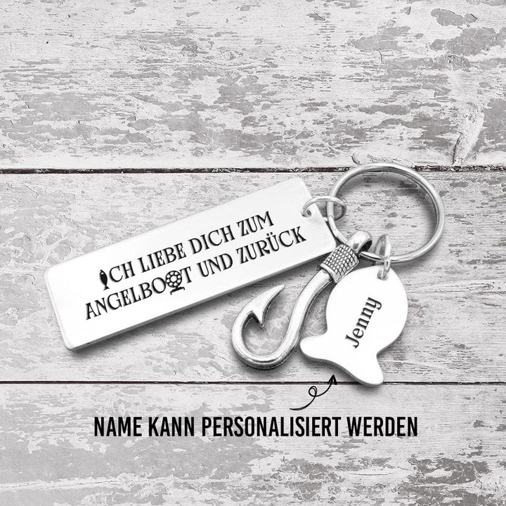 Angelhaken Schlüsselanhänger - Angeln - An Meine Angeldiva - Ich Liebe Dich Zum Angelboot Und Zurück - Degku13006