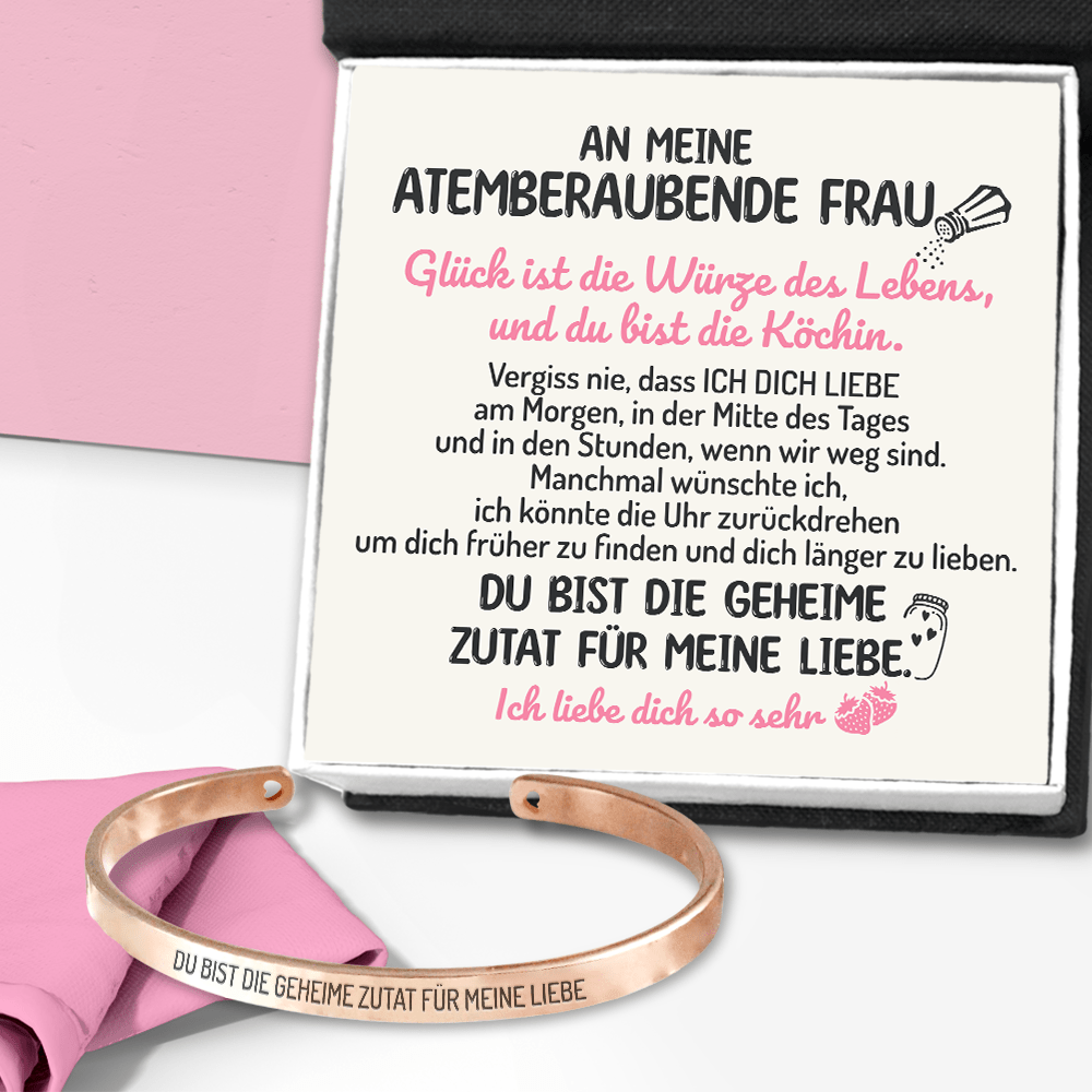 Armreif Kochen An Meine Atemberaubende Frau Ich Liebe Dich So Se