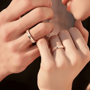 Bergsee Paar Versprechen Ring - Größenverstellbarer Ring - Familie - An Meine Freundin - Ich Dich Liebe - Degrlj13003