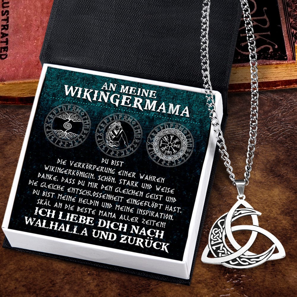 Dreifachmond Göttin Halskette - Wikinger - An Meine Mama - Du Bist Meine Heldin Und Meine Inspiration - Degnya19005