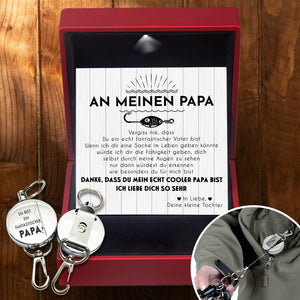 Einziehbarer Schlüsselanhänger - Angeln - An Meine Papa - Ich Liebe Dich So Sehr - Degkze18003