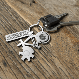 Fahrrad Multitool Reparatur Schlüsselanhänger - Fahrrad - An Meine Mann - Fahr Vorsichtig, Hübscher - Degkzn26001