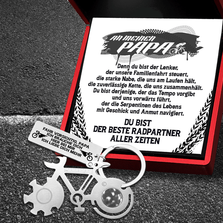 Fahrrad Multitool Reparatur Schlüsselanhänger - Fahrrad - An Meinen Papa - Du Bist Der Beste Radpartner Aller Zeiten - Degkzn18001