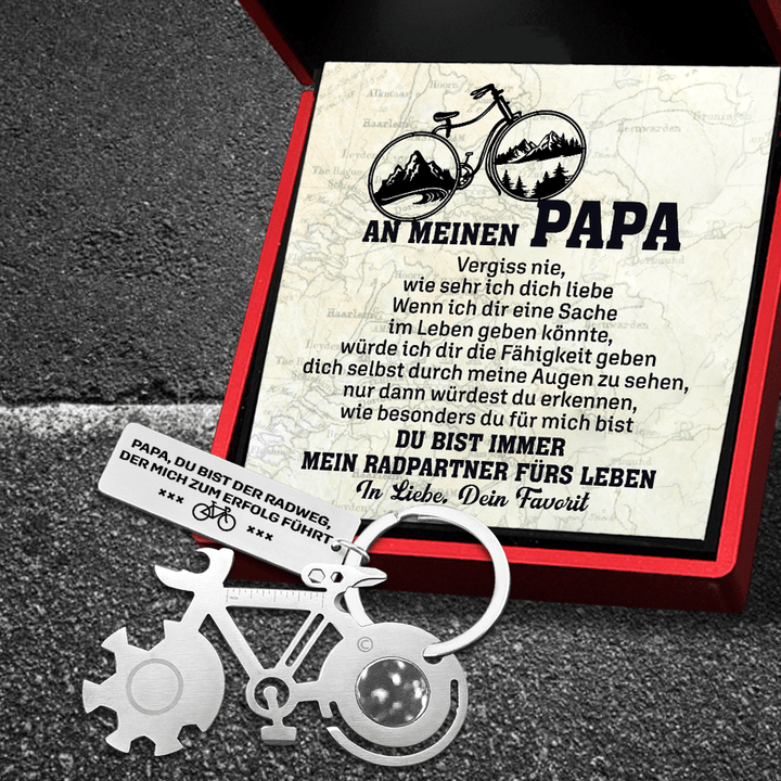 Fahrrad Multitool Reparatur Schlüsselanhänger - Fahrrad - An Meinen Papa - Vergiss Nie, Wie Sehr Ich Dich Liebe - Degkzn18002