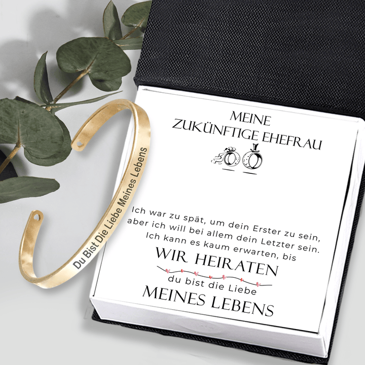 Frauen Armband - Familie - An Meine Zukünftige Ehefrau - Ich Liebe Dich Bis Zum Mond Und ZurückDu Bist Die Liebe Meines Lebens - Degbzf25001