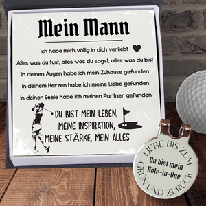 Golfball Marker - Golf - An Meinen Mann - Du Bist Mein Alles - Degata26002