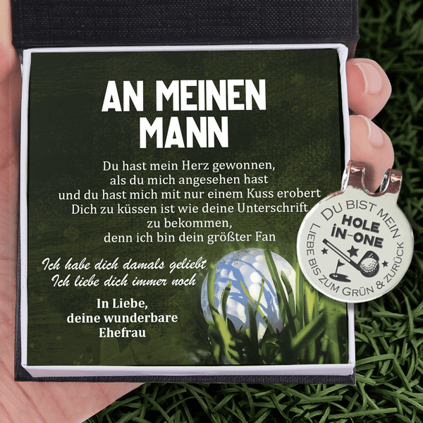 Golfball Marker - Golf - An Meinen Mann - Du Hast Mein Herz Gewonnen - Degata26003