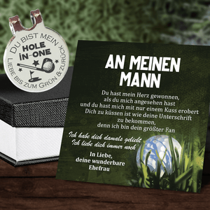 Golfball Marker - Golf - An Meinen Mann - Du Hast Mein Herz Gewonnen - Degata26003