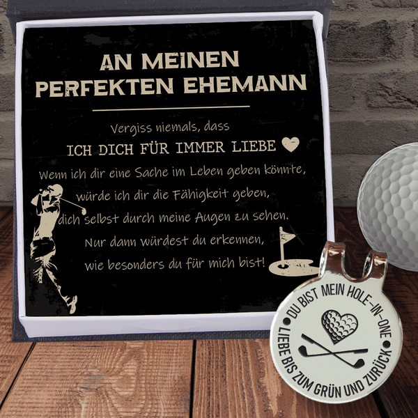 Golfball Marker - Golf - An Meinen Perfekten Ehemann - Wie Besonders Du Für Mich Bist - Degata14001