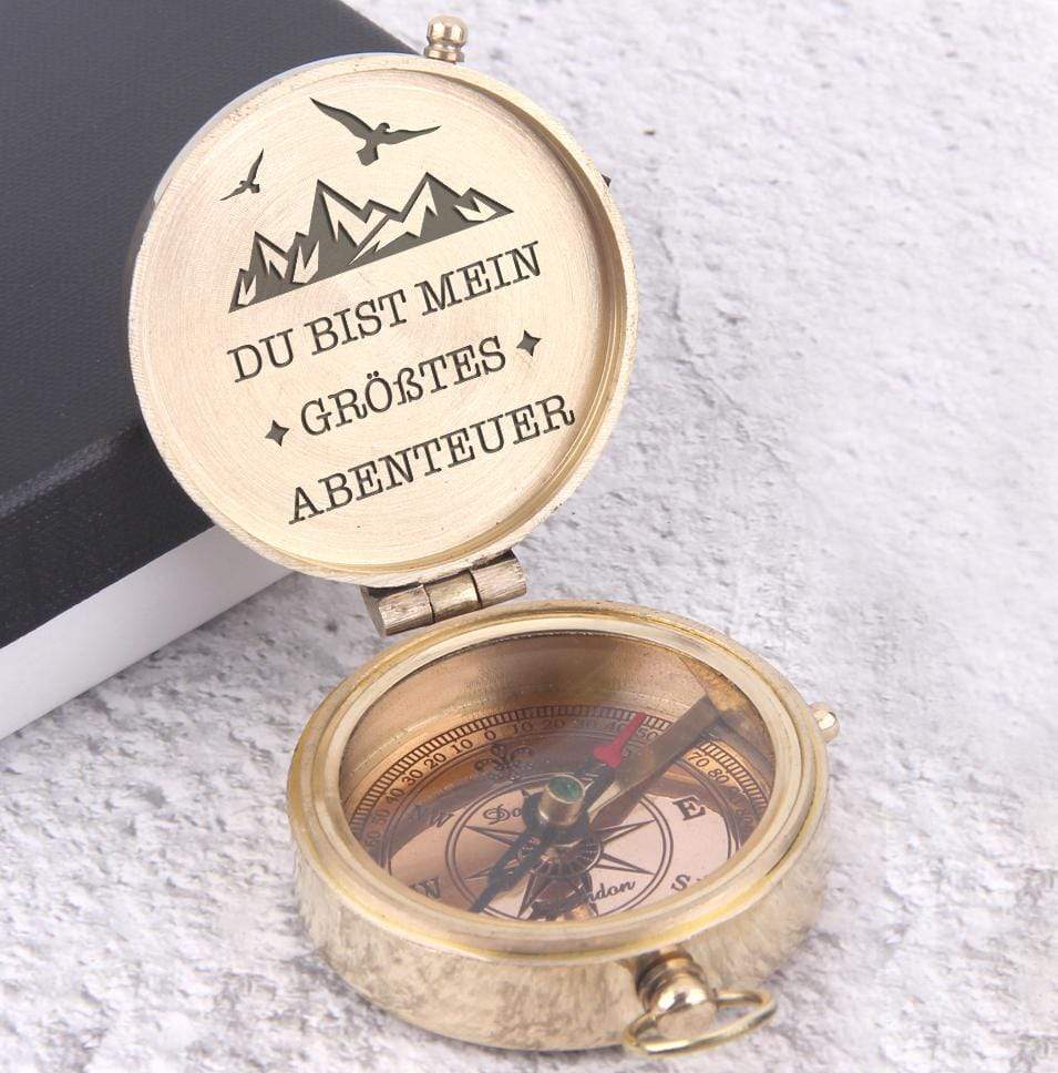 Gravierter Kompass - Du Bist Mein Größtes Abenteuer - Degpb26011