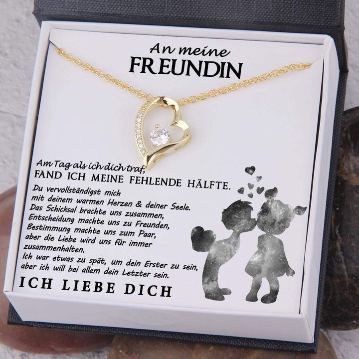 Herz Kette - Familie - An Meine Freundin - Aber Ich Will Bei Allem Dein Letzter Sein - Degnr13001