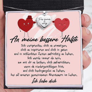 Herz Medaillon Halskette - Hochzeit - An Meine Zukünftige Ehefrau - Ich Liebe Dich - Degnzm25001
