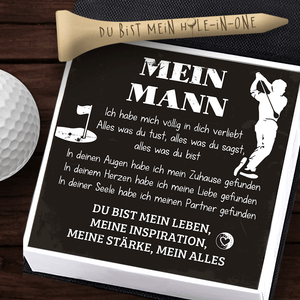 Holz Golf Tee - Golf - An Meinen Mann - Du Bist Mein Leben, Meine Inspiration - Degah26003