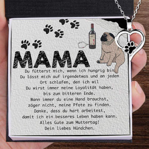 Hunde-Pfote Halsketten - Hund - An Mama - Alles Gute zum Muttertag! - Degnzo19003