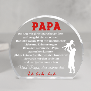 Kristalltafel - Familie - An Meinen PaPa - Ich Liebe Dich - Degznf18002