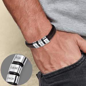 Leder-Armband - Angeln - An Meinen Mann - Ich Liebe Dich So Sehr - Degbzl14002