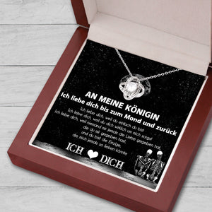 Liebe Knoten Halskette - Schädel - An Meine Königin - Du Bist Die Einzige - Desea13004