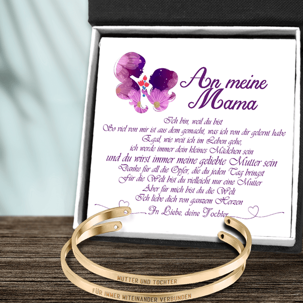 Mama & Tochter Armband - Familie - An Meine Mama - Ich Liebe Dich Von Ganzem Herzen - Degbt19008