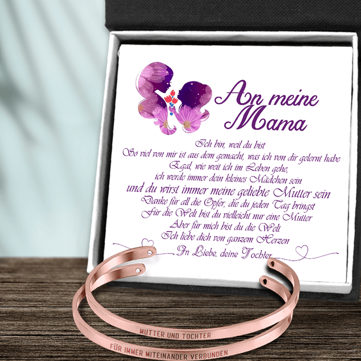 Mama & Tochter Armband - Familie - An Meine Mama - Ich Liebe Dich Von Ganzem Herzen - Degbt19008