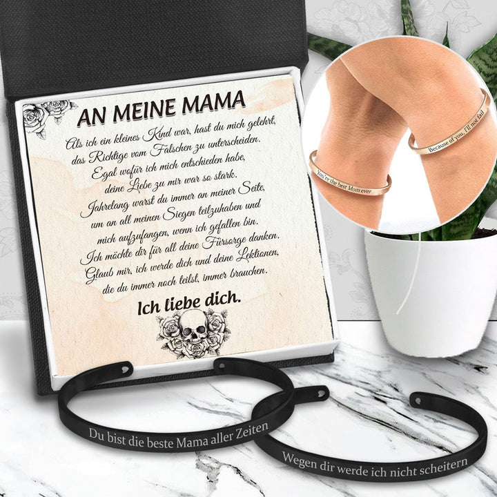 Mama & Tochter Armband - Schädel - An Meinen Mama - Ich Möchte Dir Für All Deine Fürsorge Danken - Degbt19007